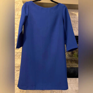 French Connection Blue sheath long sleeve dress size 6